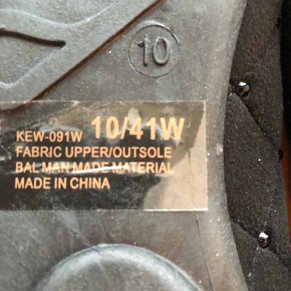 CL Chinese Laundry 10W Black Faux Suede studded Ballet Flats - Picture 5 of 7